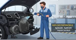Service AC Mobil - Cuci Evaporator